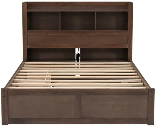 Merax Platform Bed with Trundle and 2 Drawers
