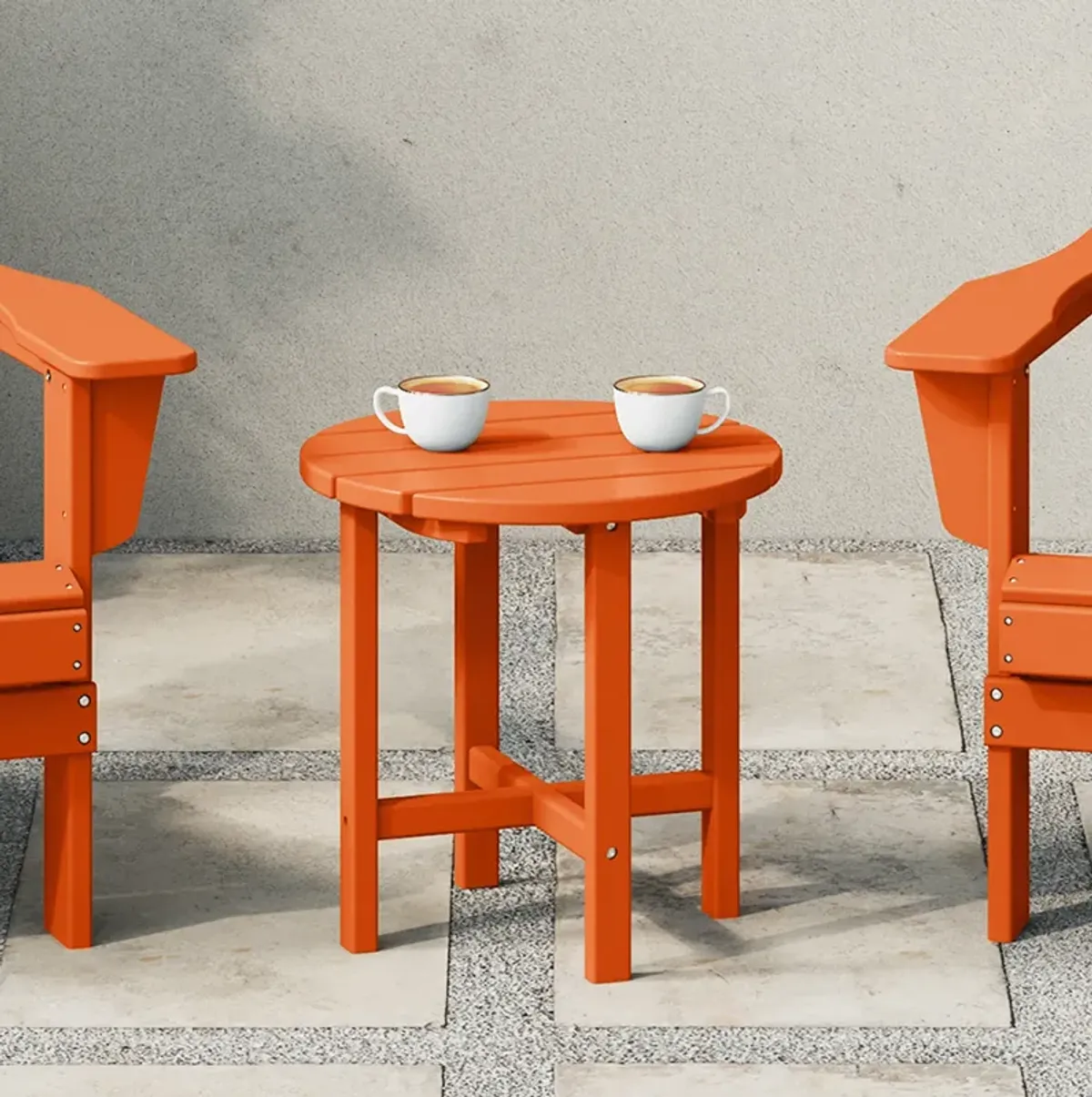 WestinTrends Adirondack Round Outdoor Side Table