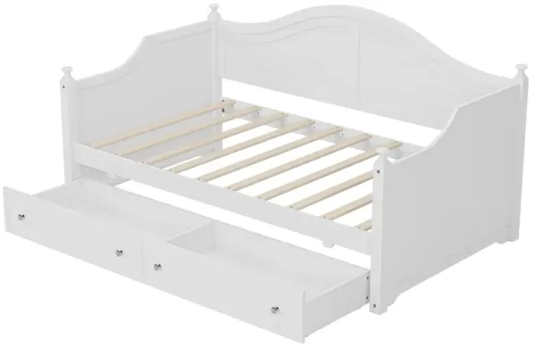 Merax Wood Daybed with 2 Storage Drawers