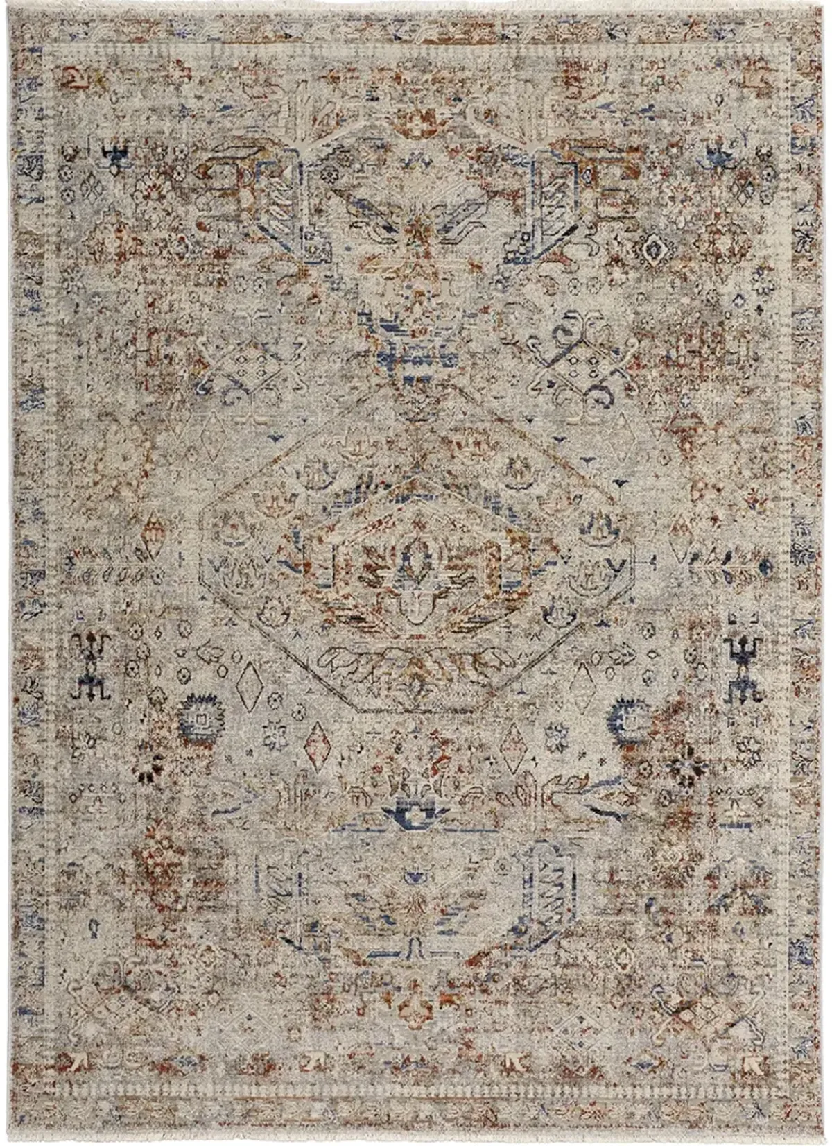 Kaia 39GJF Tan/Orange/Red 2' x 3' Rug