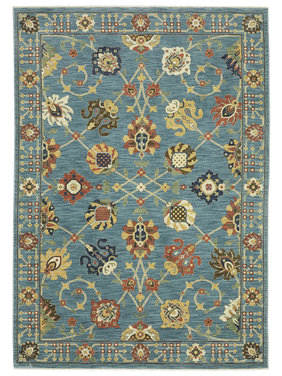 Francesca 6'7" x 9'6" Blue Rug