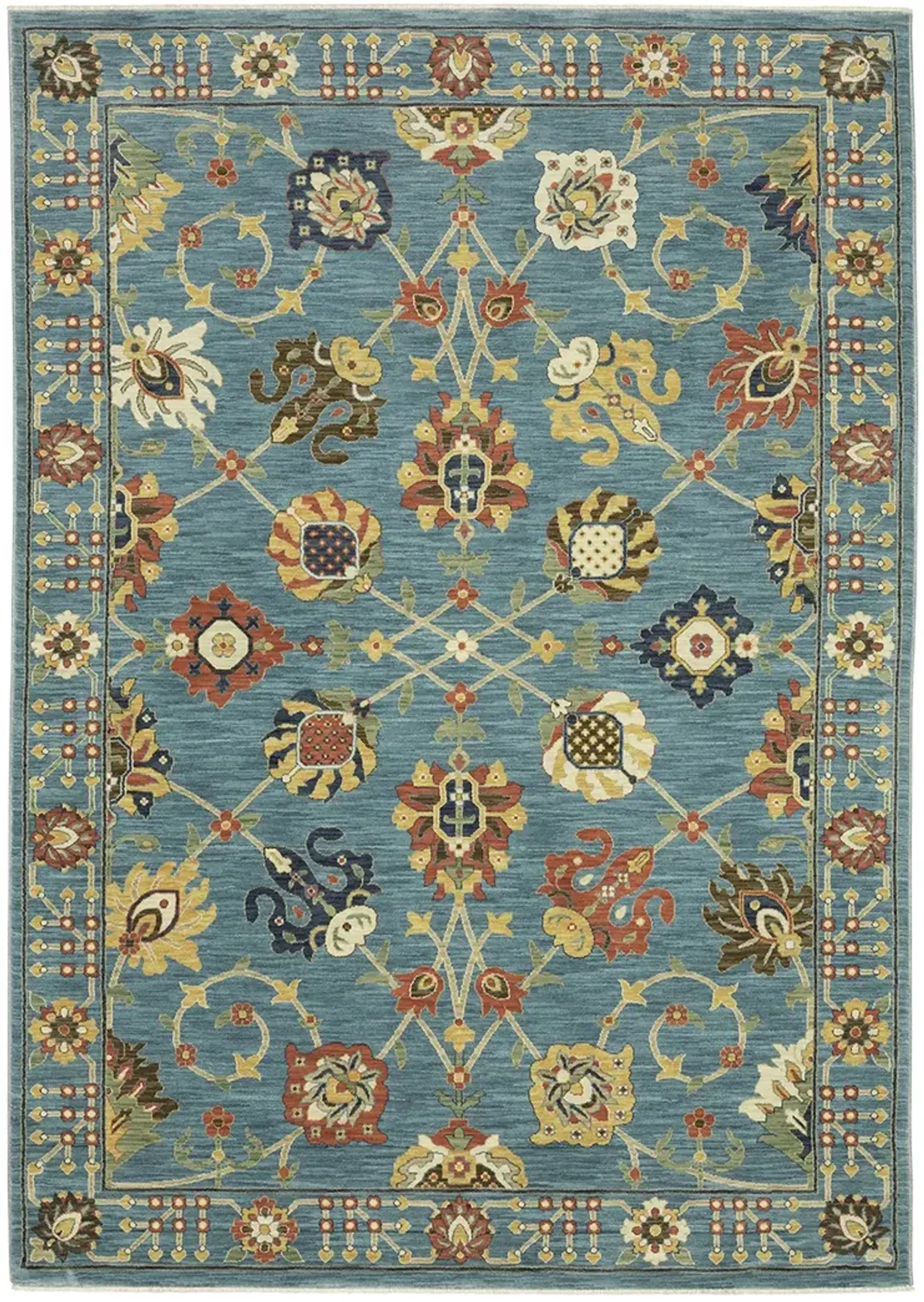 Francesca 6'7" x 9'6" Blue Rug