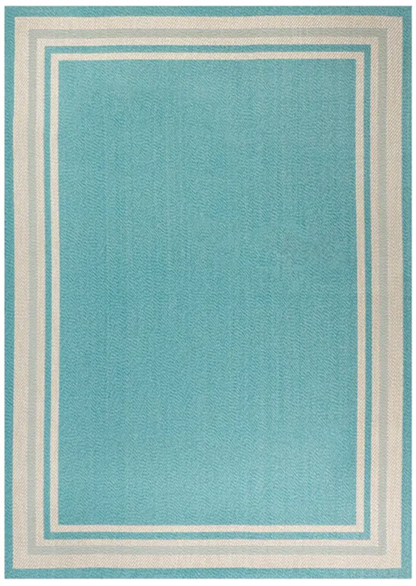 James Modern Border Stripe Indoor/Outdoor Area Rug