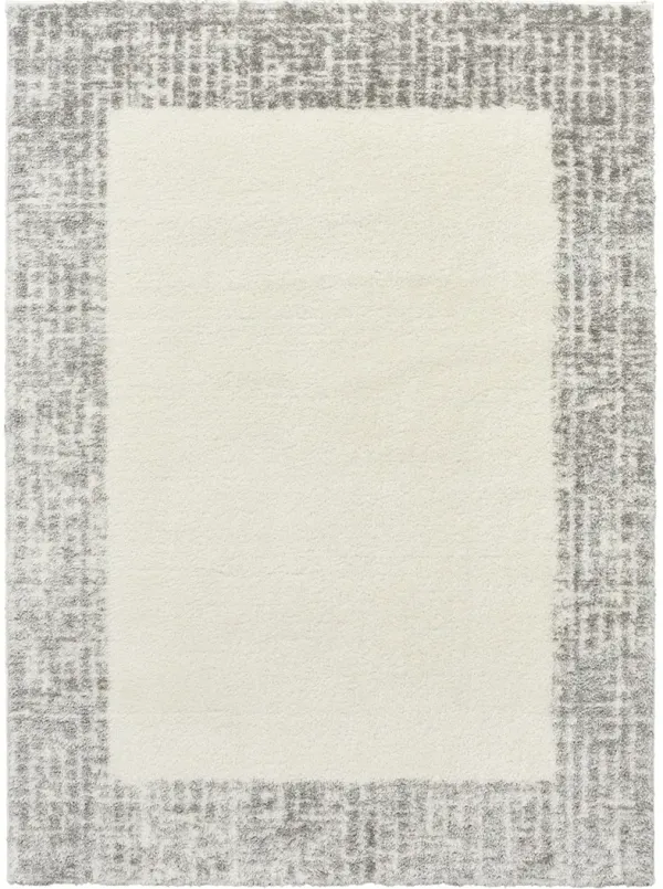 Pacific Shag PCS02 Ivory/Gray 7'10" x 9'10" Rug