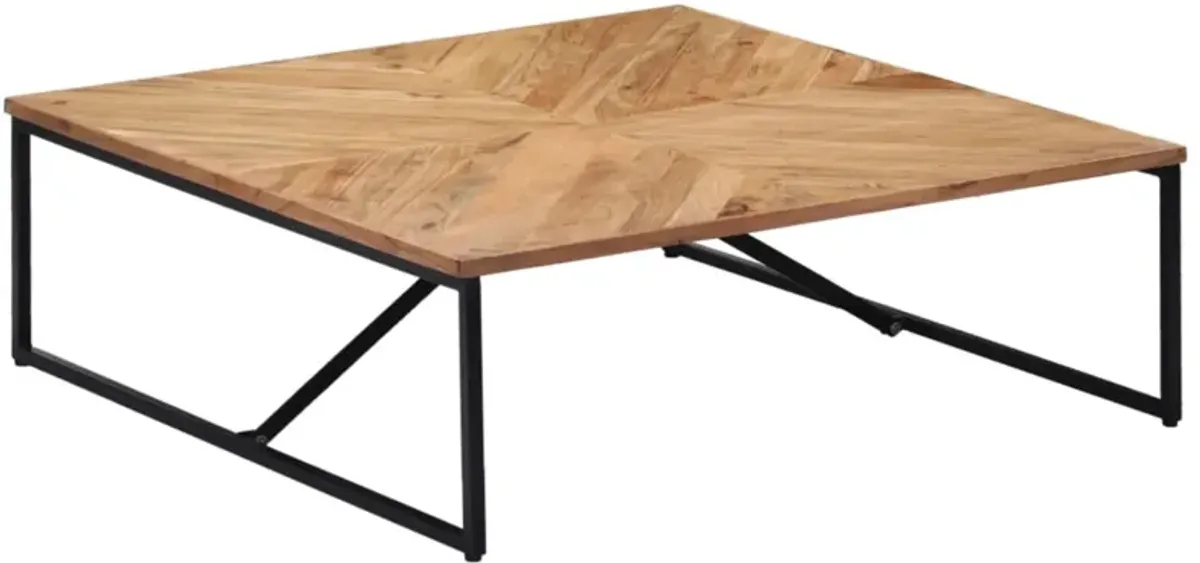 vidaXL Coffee Table 110x110x36 cm Solid Acacia Wood
