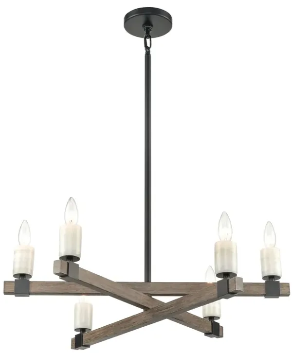 Stone Manor 27" 6-Light Chandelier