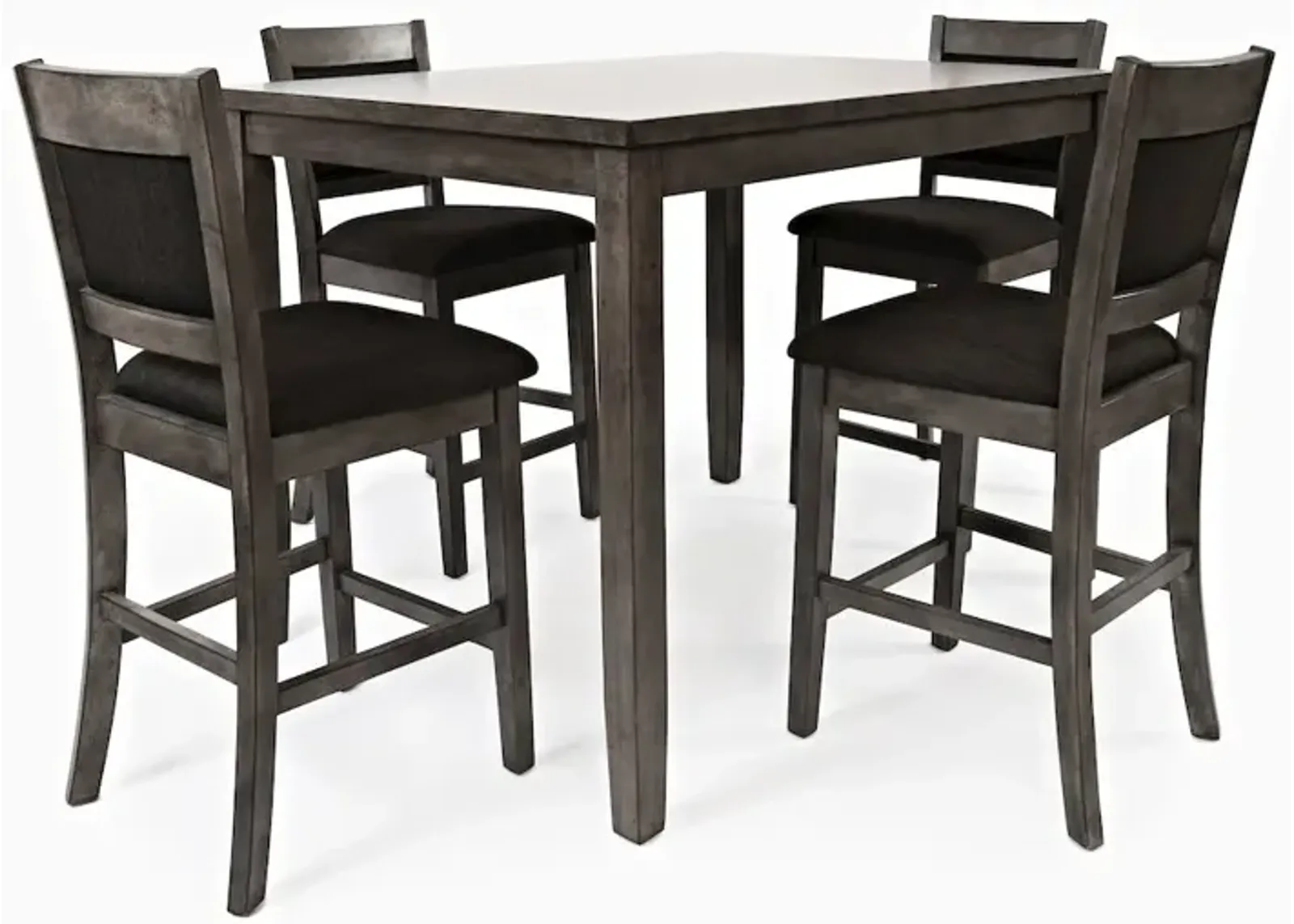 Jofran Greyson Heights 5 Pack Dining Set - Counter Height Table with 4 Stools