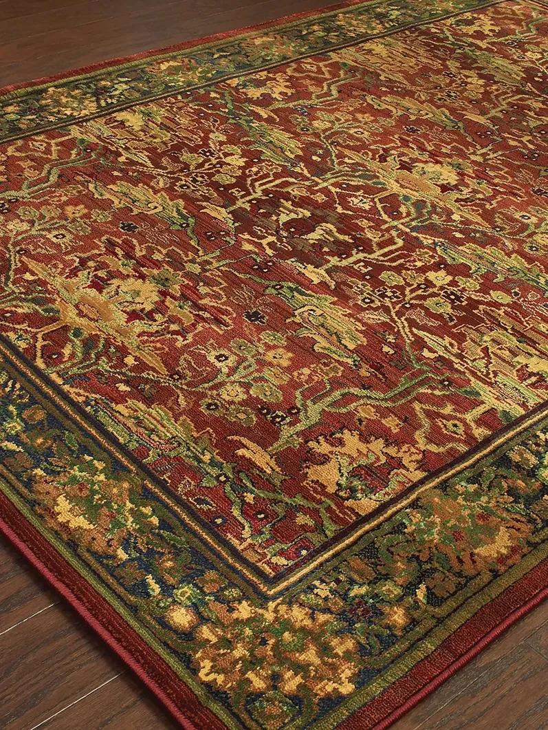 Kharma 7'10" x 11' Red Rug