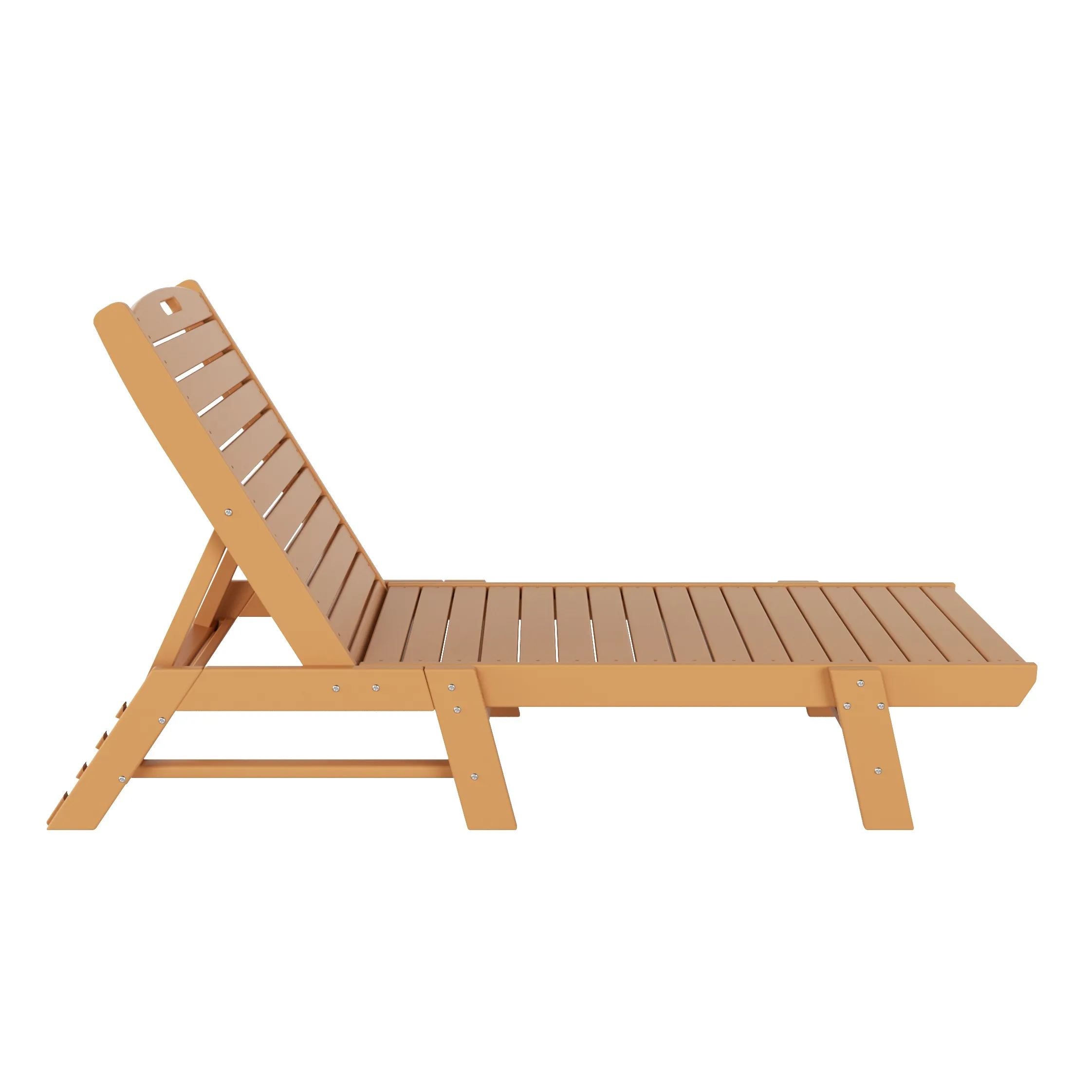 Reclining Outdoor Patio Adjustable Chaise Lounge Chair