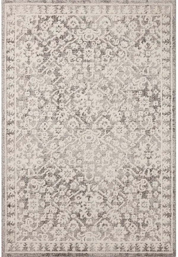 Gigi Grey/Ivory 6'7" x 9'2" Area Rug by Magnolia Home by Joanna Gaines x Loloi