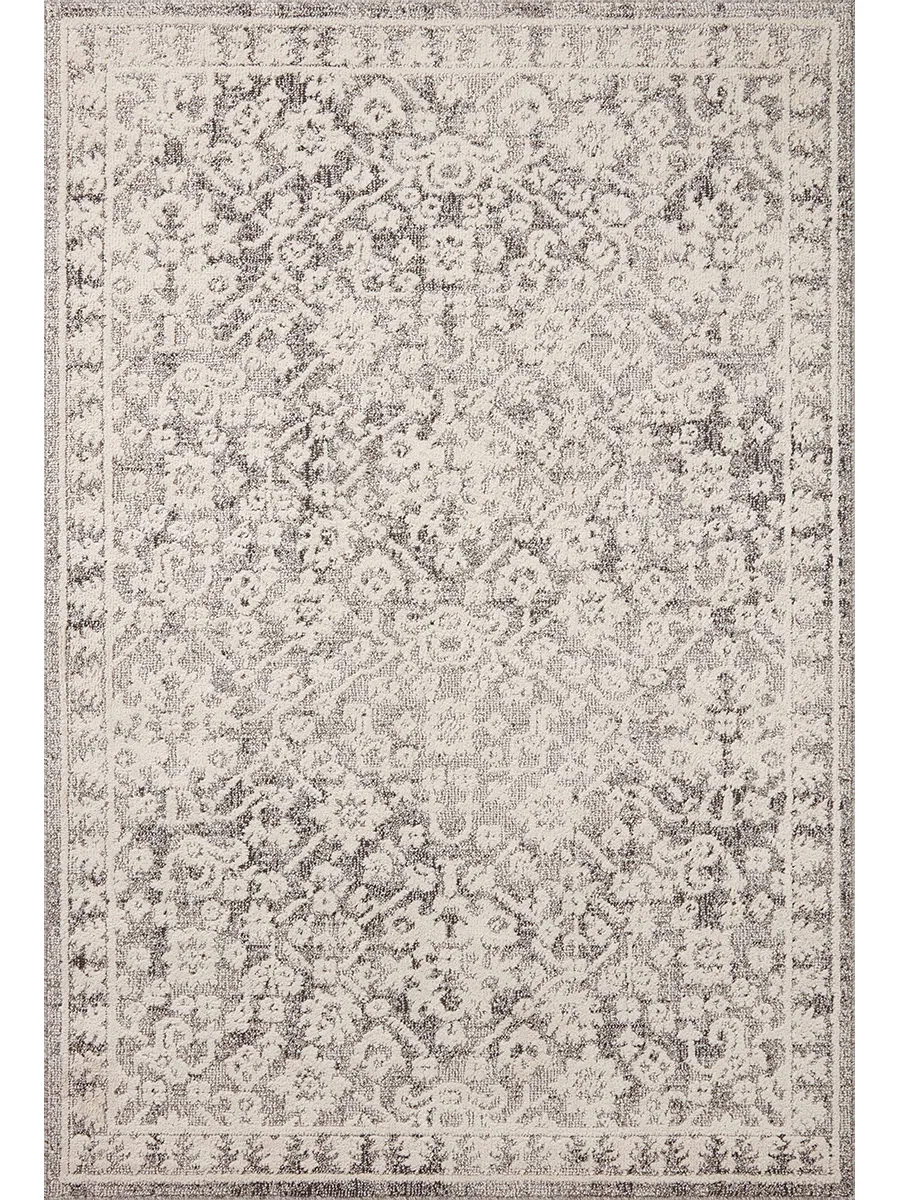 Gigi Grey/Ivory 6'7" x 9'2" Area Rug by Magnolia Home by Joanna Gaines x Loloi