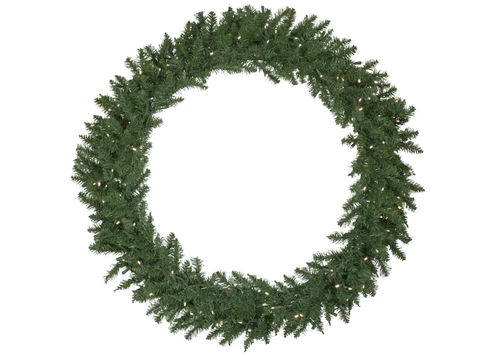 Pre-Lit Winona Fir Artificial Christmas Wreath  48-Inch  Warm White LED Lights