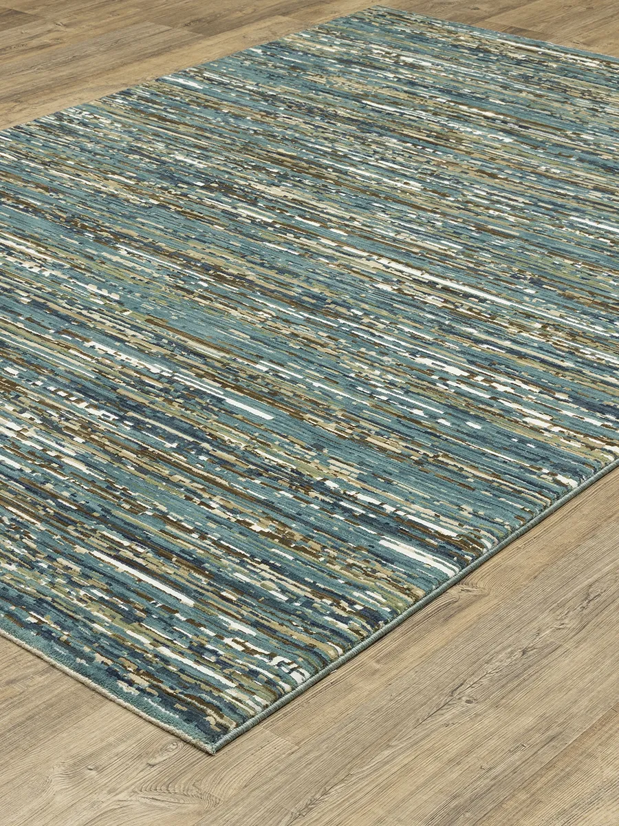 Reed 5'3" x 7'6" Blue Rug