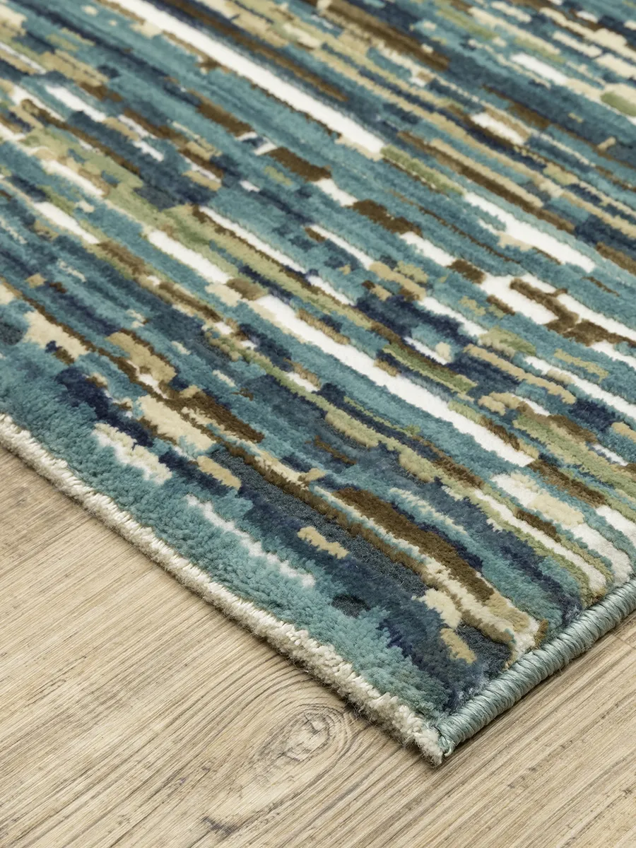 Reed 5'3" x 7'6" Blue Rug