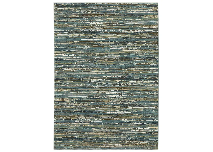 Reed 5'3" x 7'6" Blue Rug