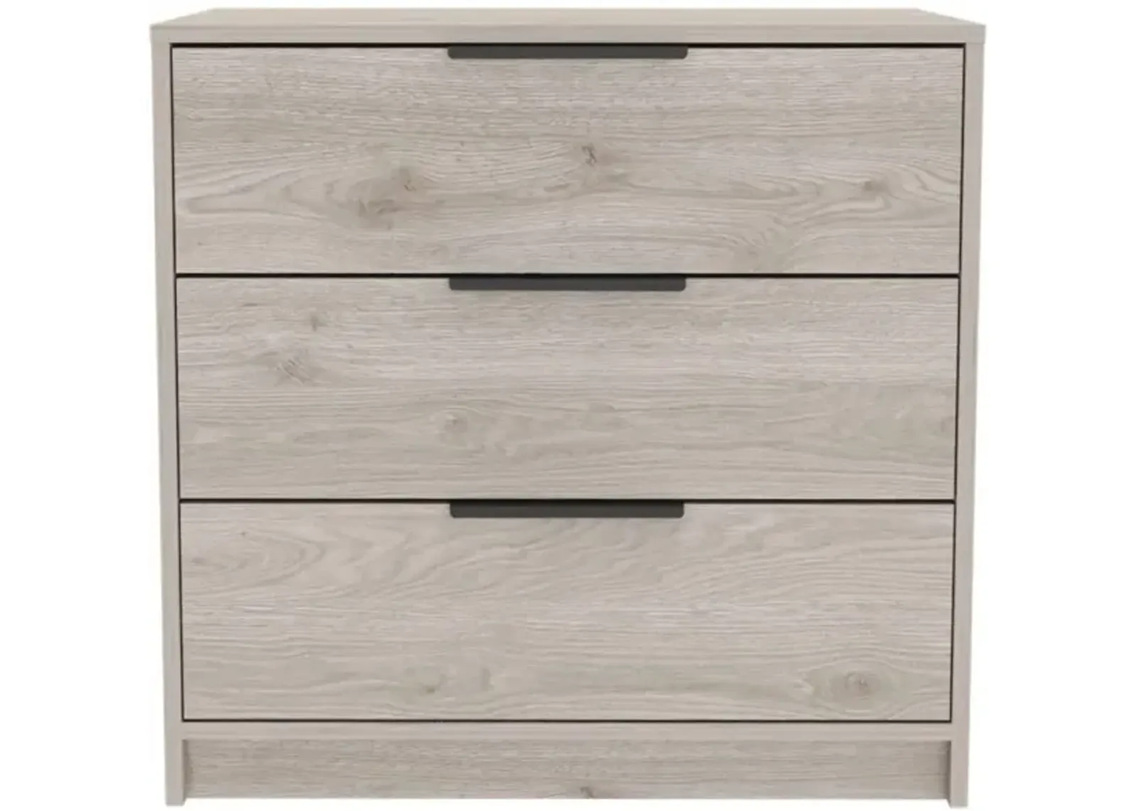 Cannon 3-Drawer Rectangle Dresser Light Grey