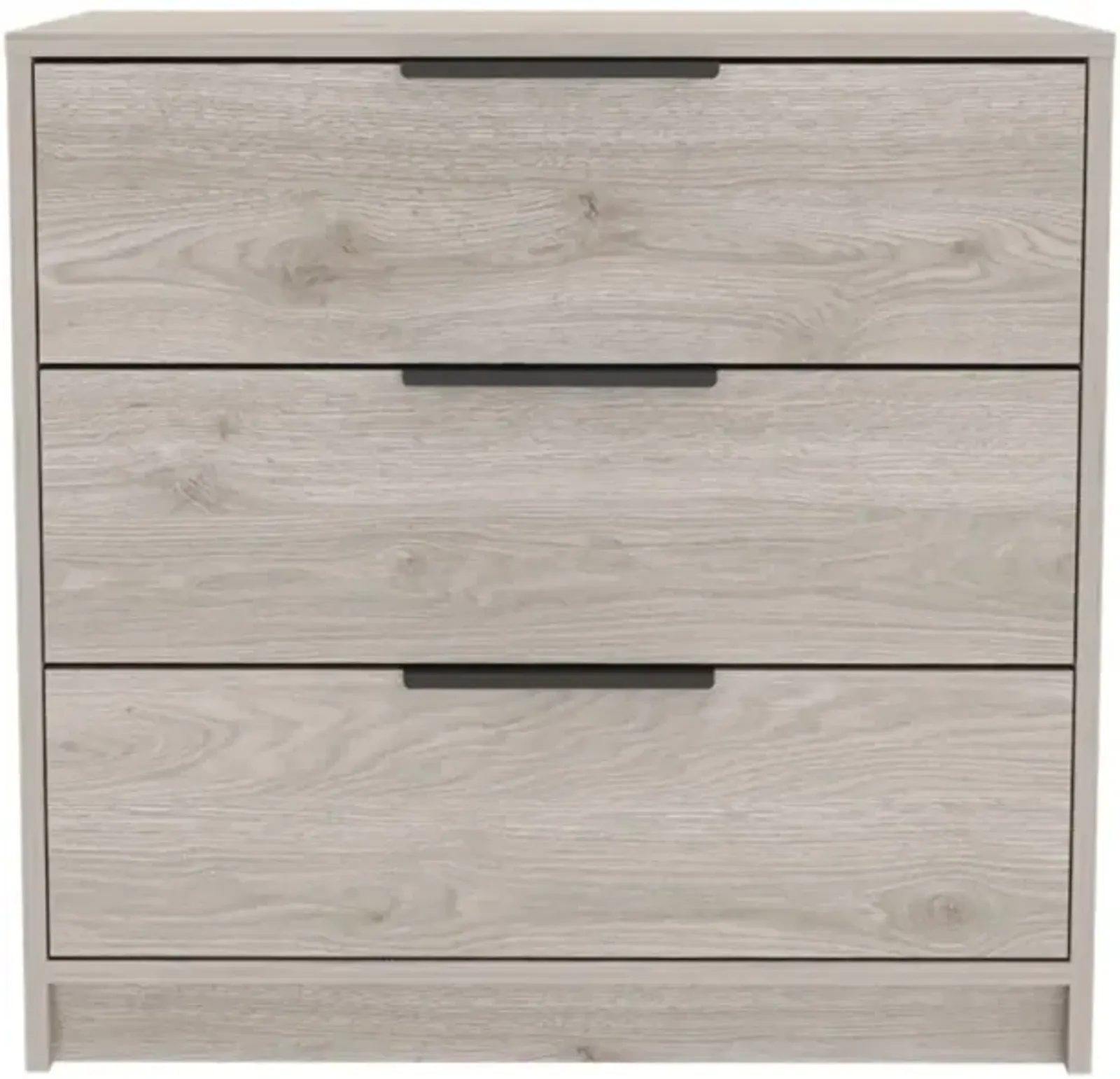 Cannon 3-Drawer Rectangle Dresser Light Grey