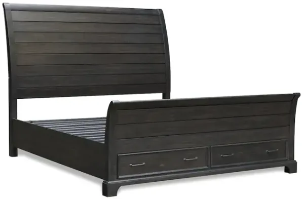 New Classic Furniture Stafford County 6/6 Storage Bed - Walnut