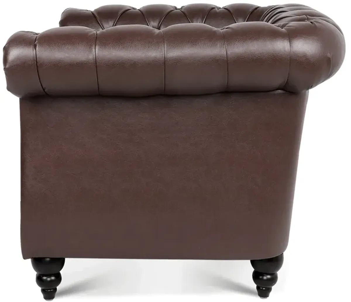 1 Seater Sofa For Living Room, Rolled Arms