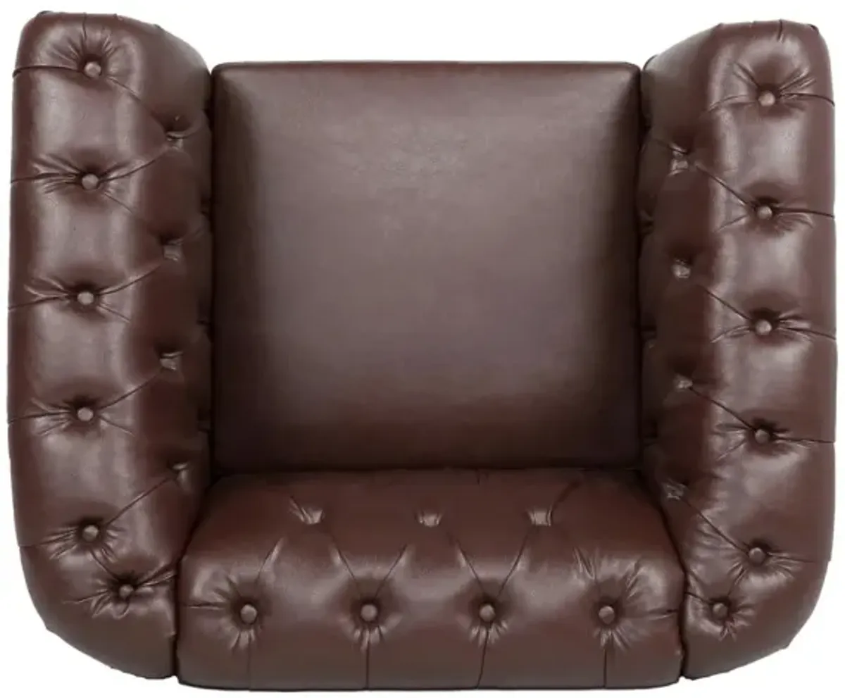 1 Seater Sofa For Living Room, Rolled Arms