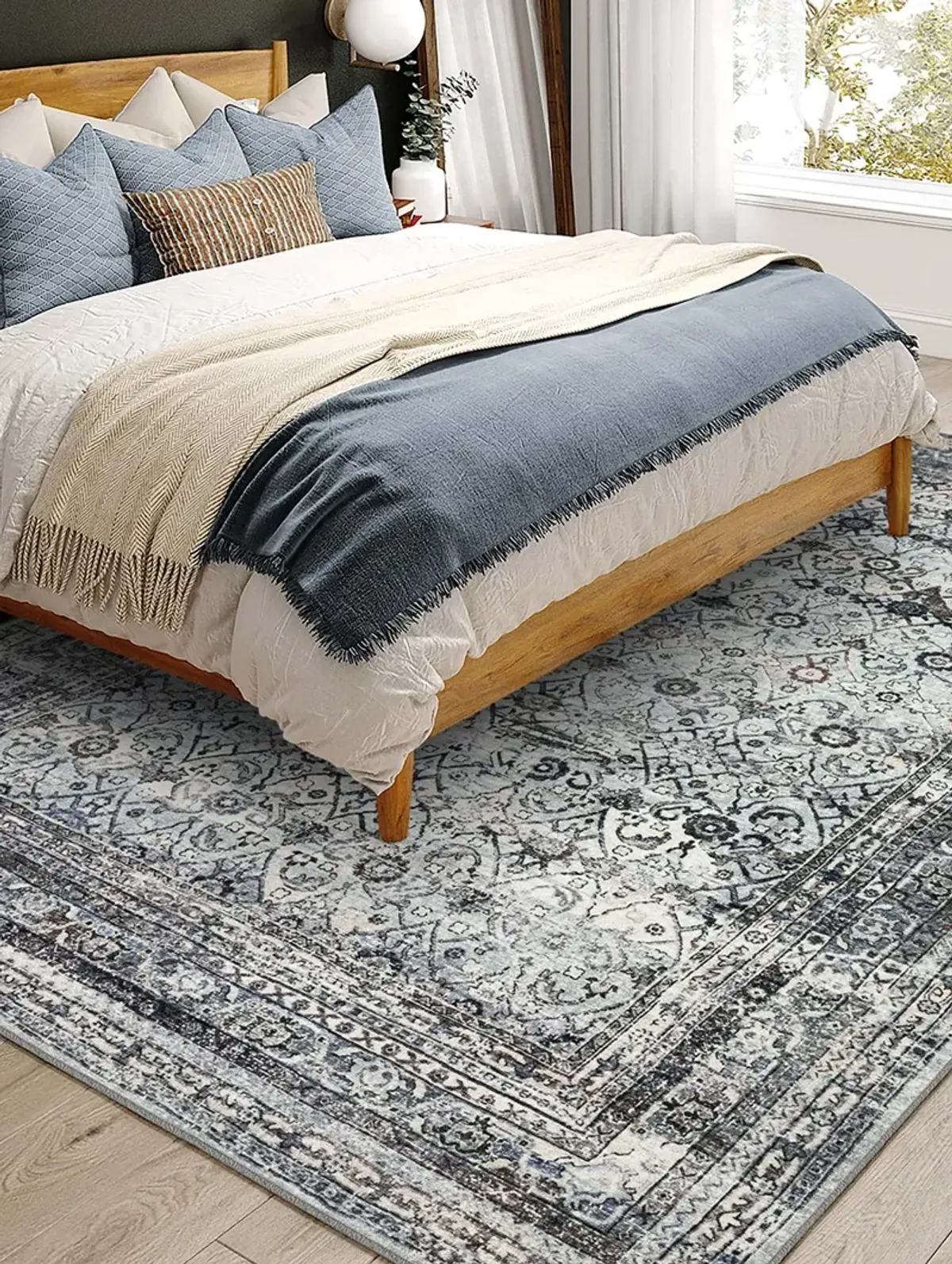 Jericho JC7 Pewter 9' x 12' Rug