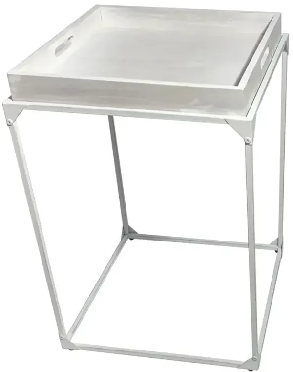 Carolina Living Cooper Tray Table - Whitewash