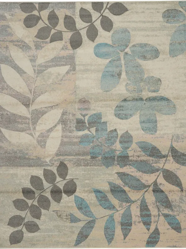 Tranquil TRA01 Ivory/Light Blue 8' x 10' Rug
