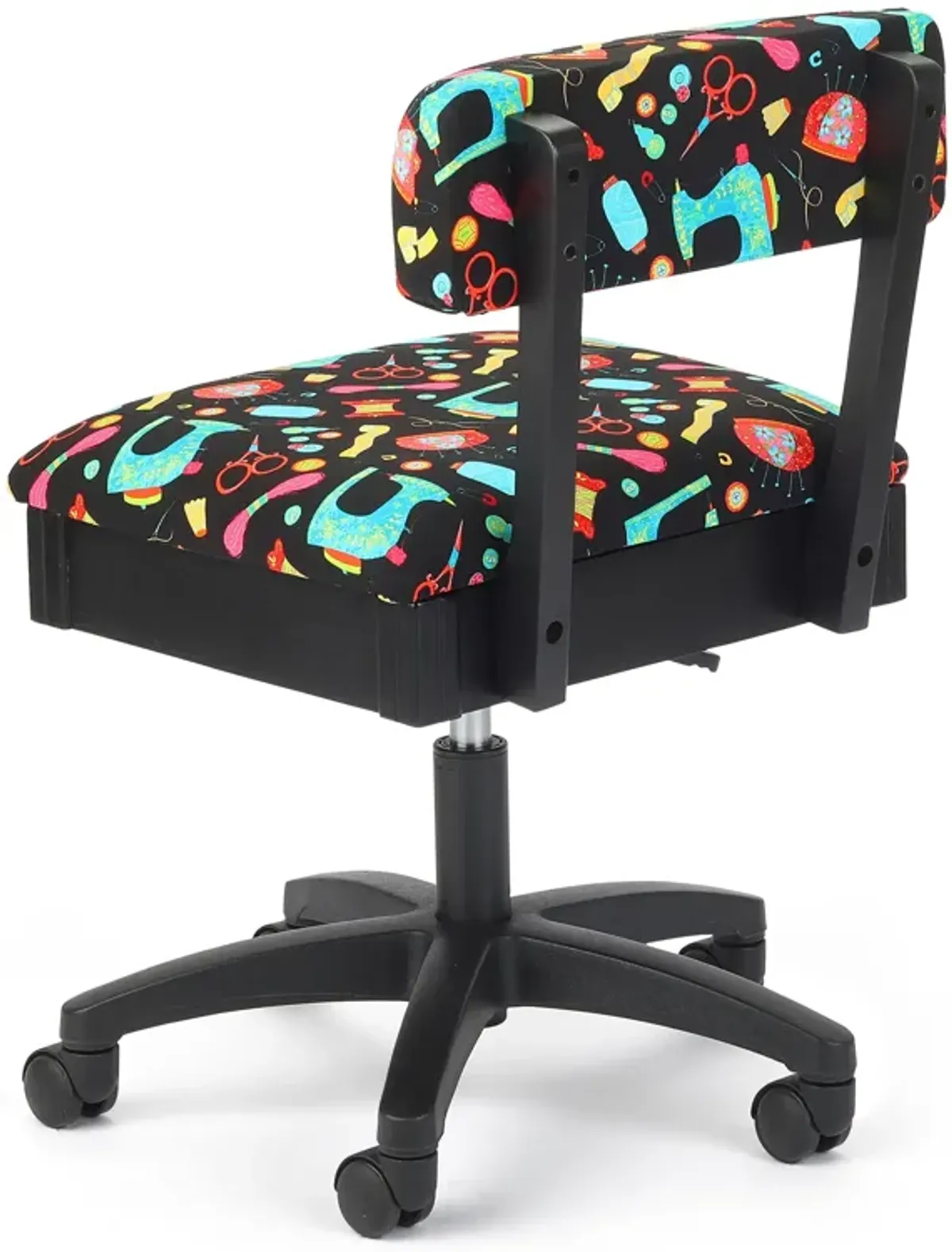 Hydraulic Sewing Chairs: Black Notions Print