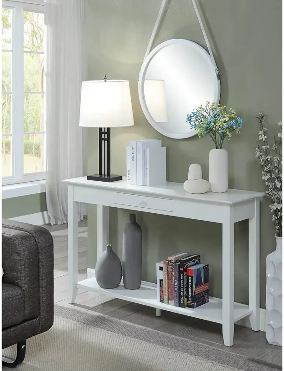 Convience Concept, Inc. American Heritage Console Table with Drawer