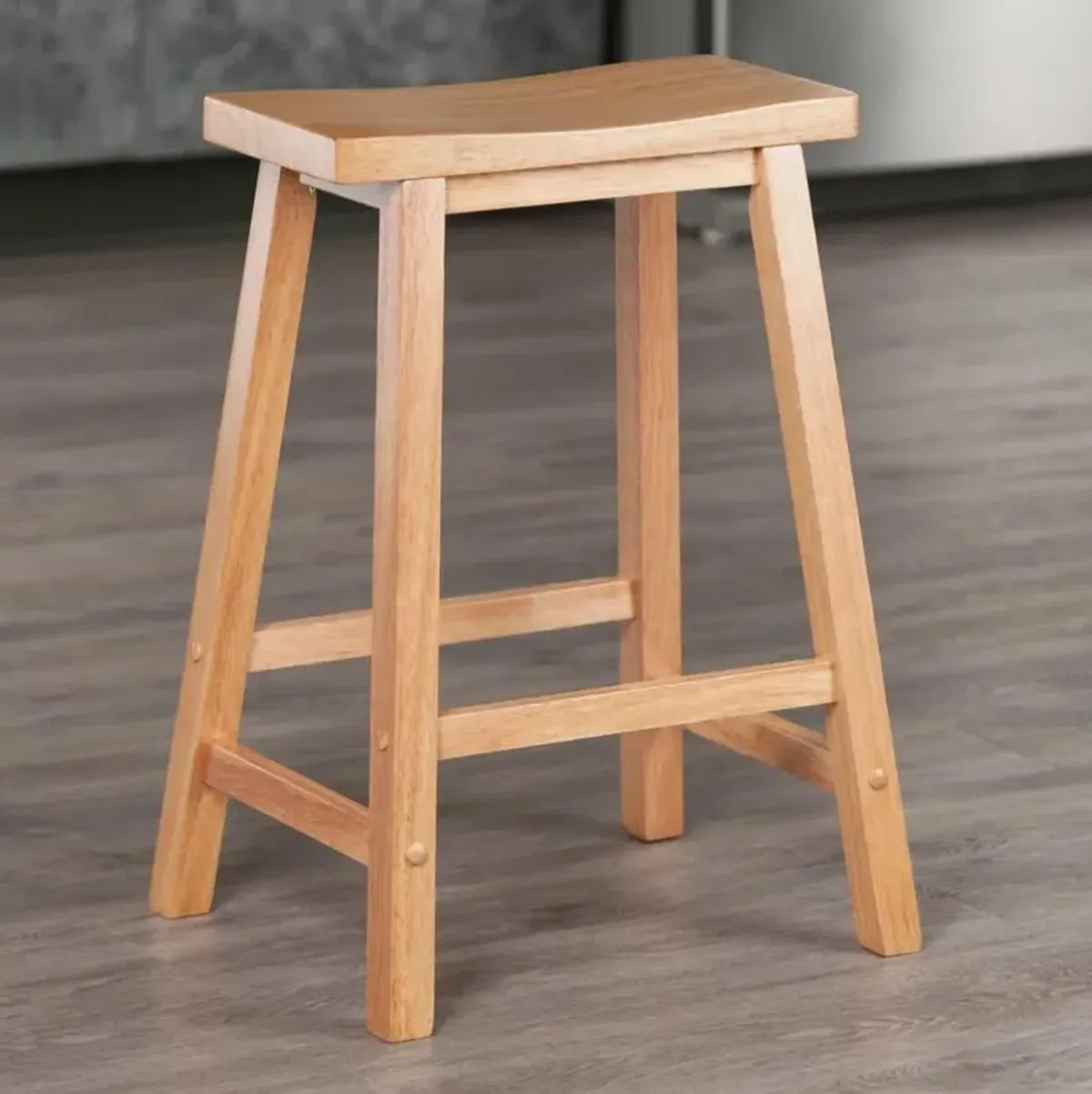 Satori 24" Saddle Seat Bar Stool Beech