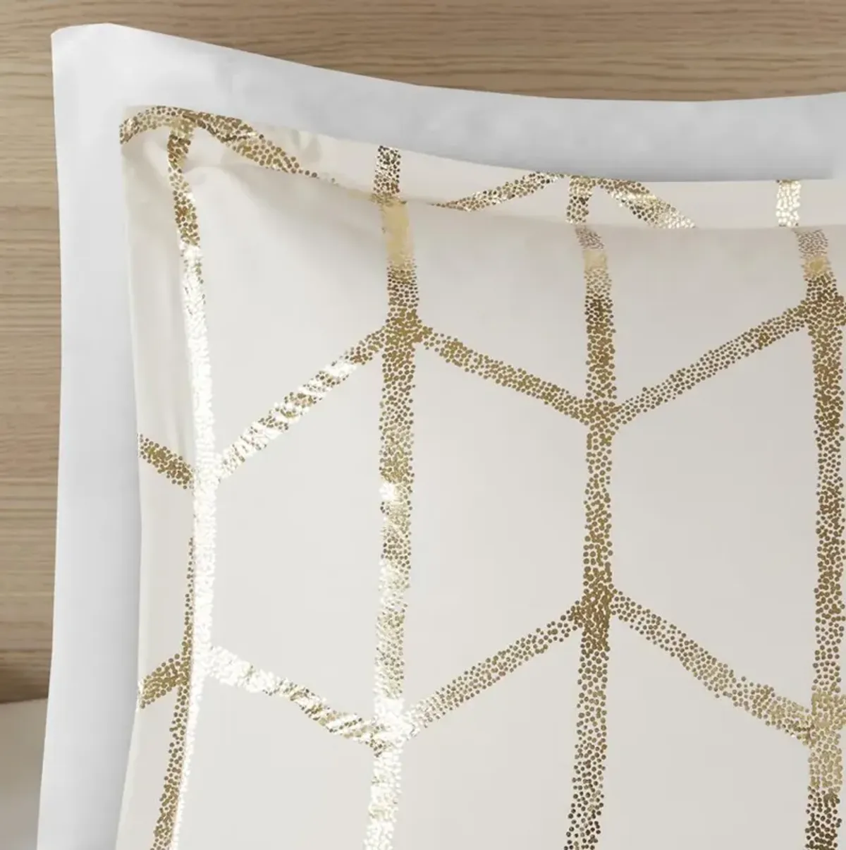 Belen Kox Ivory Majesty Gold Comforter Set, Belen Kox