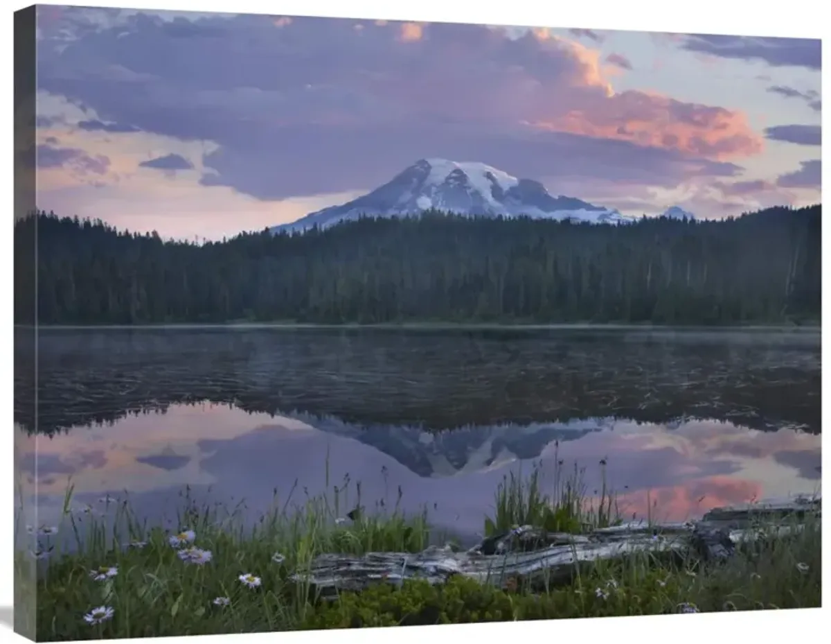 Mount Rainier and Reflection Lake, Mount Rainier National Park, Washington-Canvas Art-32x24