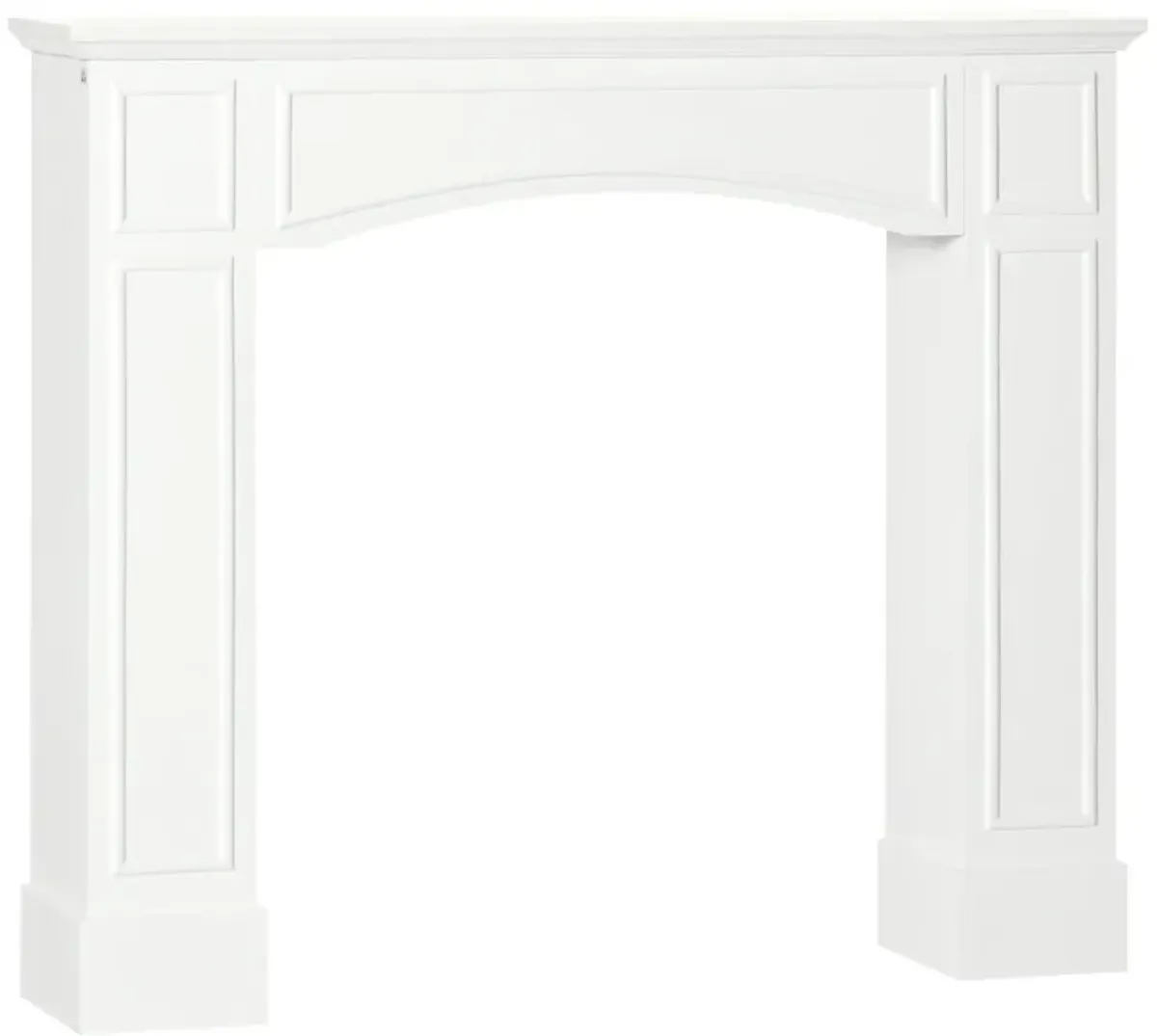 Streamdale Modern Fireplace Mantel, White (29" Interior Width)