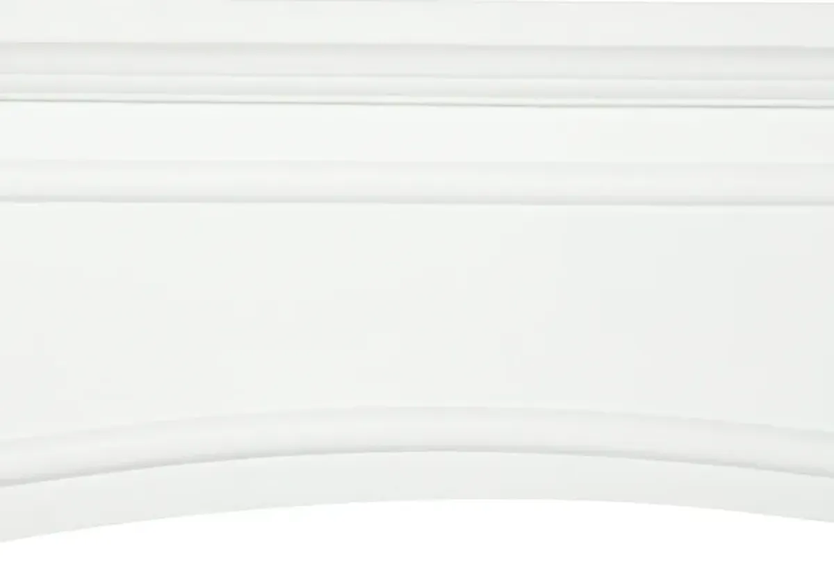 Streamdale Modern Fireplace Mantel, White (29" Interior Width)