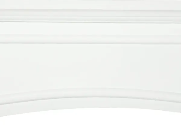 Streamdale Modern Fireplace Mantel, White (29" Interior Width)