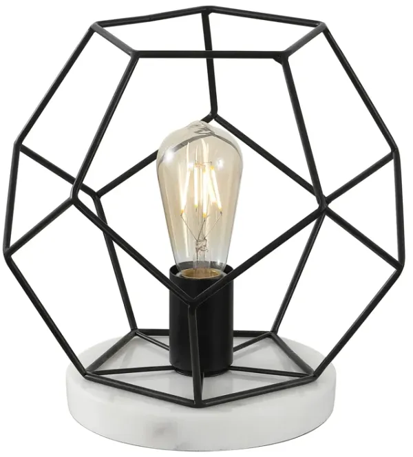 James Mid Century Glam Geometric LED Table Lamp