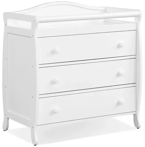 Hivvago Baby Changing Table with 3 Drawers and Safety Belt