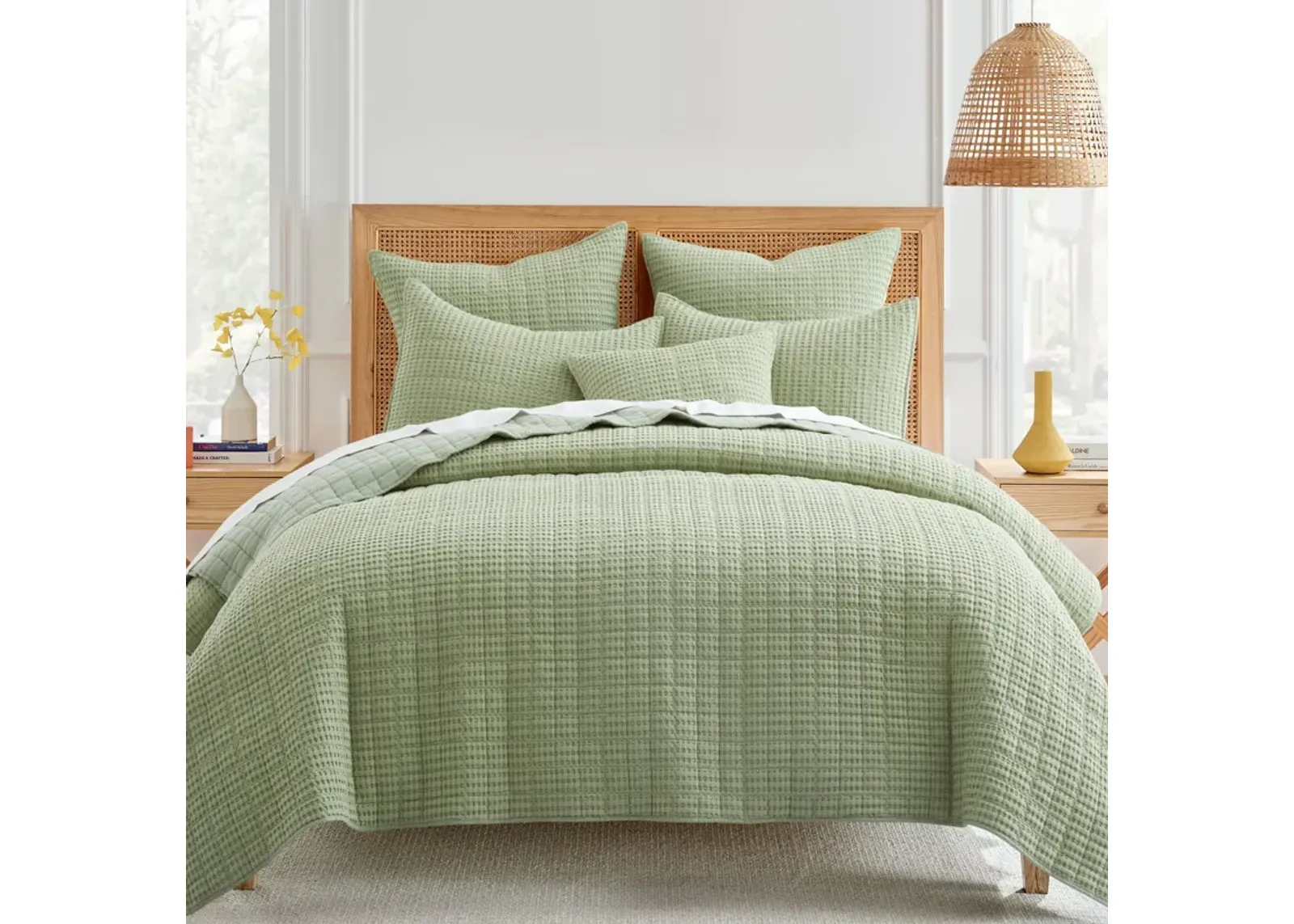 Mills Waffle Quilt and Pillow Sham Set - Levtex Home