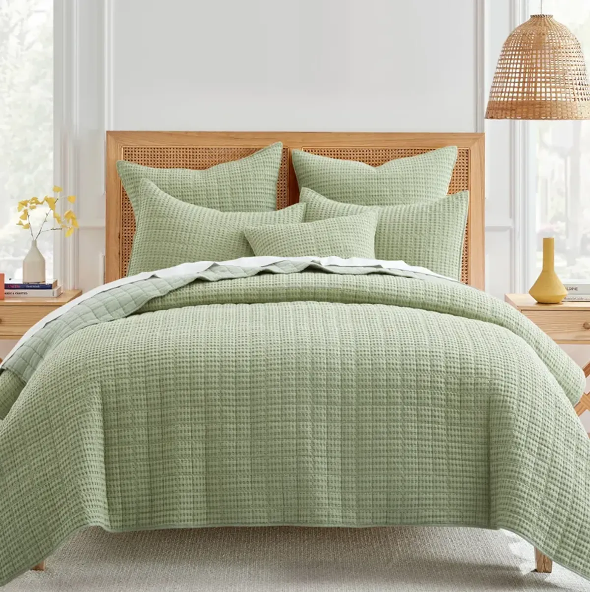 Mills Waffle Quilt and Pillow Sham Set - Levtex Home