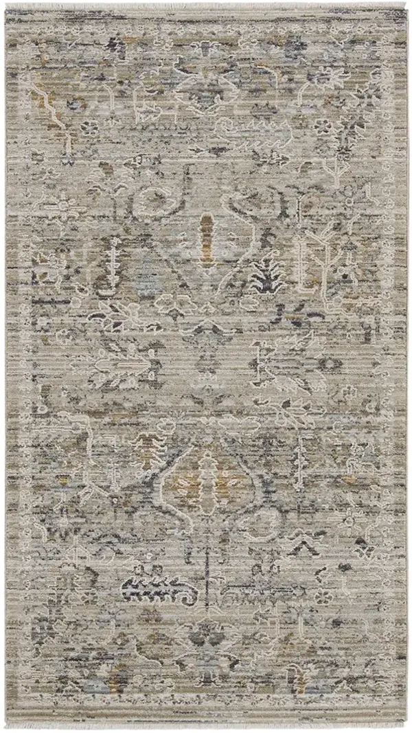 Lynx LNX02 Ivory/Taupe 2'3" x 8' Rug