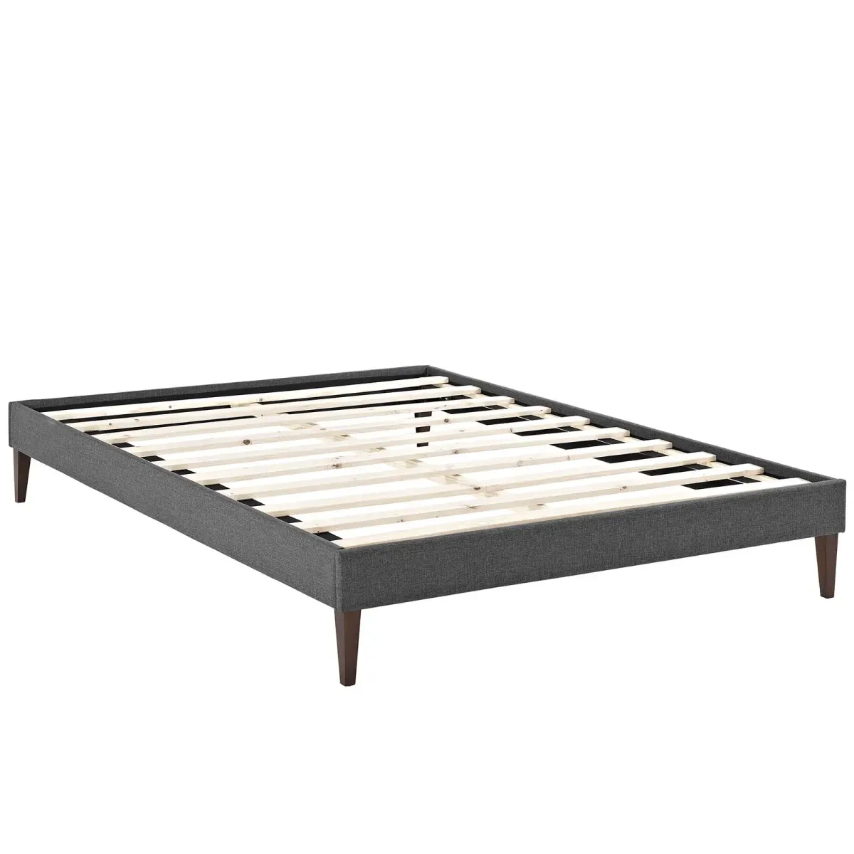 Modway - Tessie Queen Fabric Bed Frame with Squared Tapered Legs