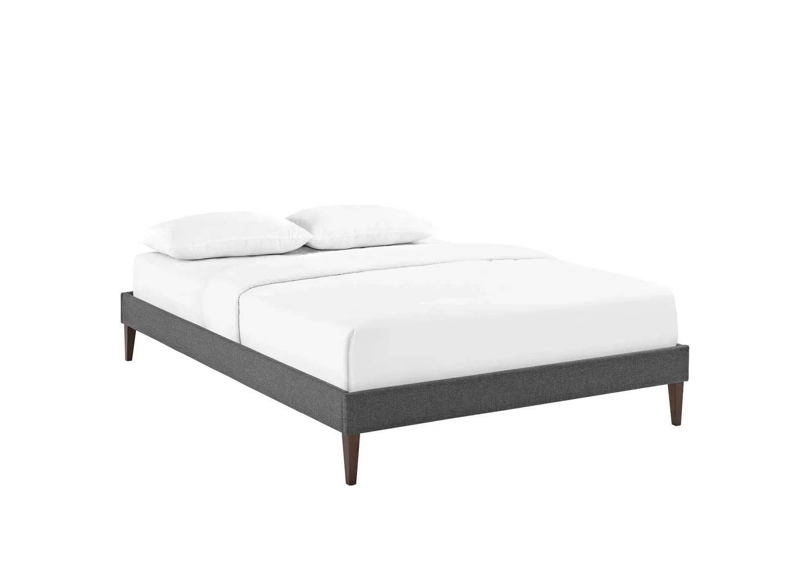 Modway - Tessie Queen Fabric Bed Frame with Squared Tapered Legs