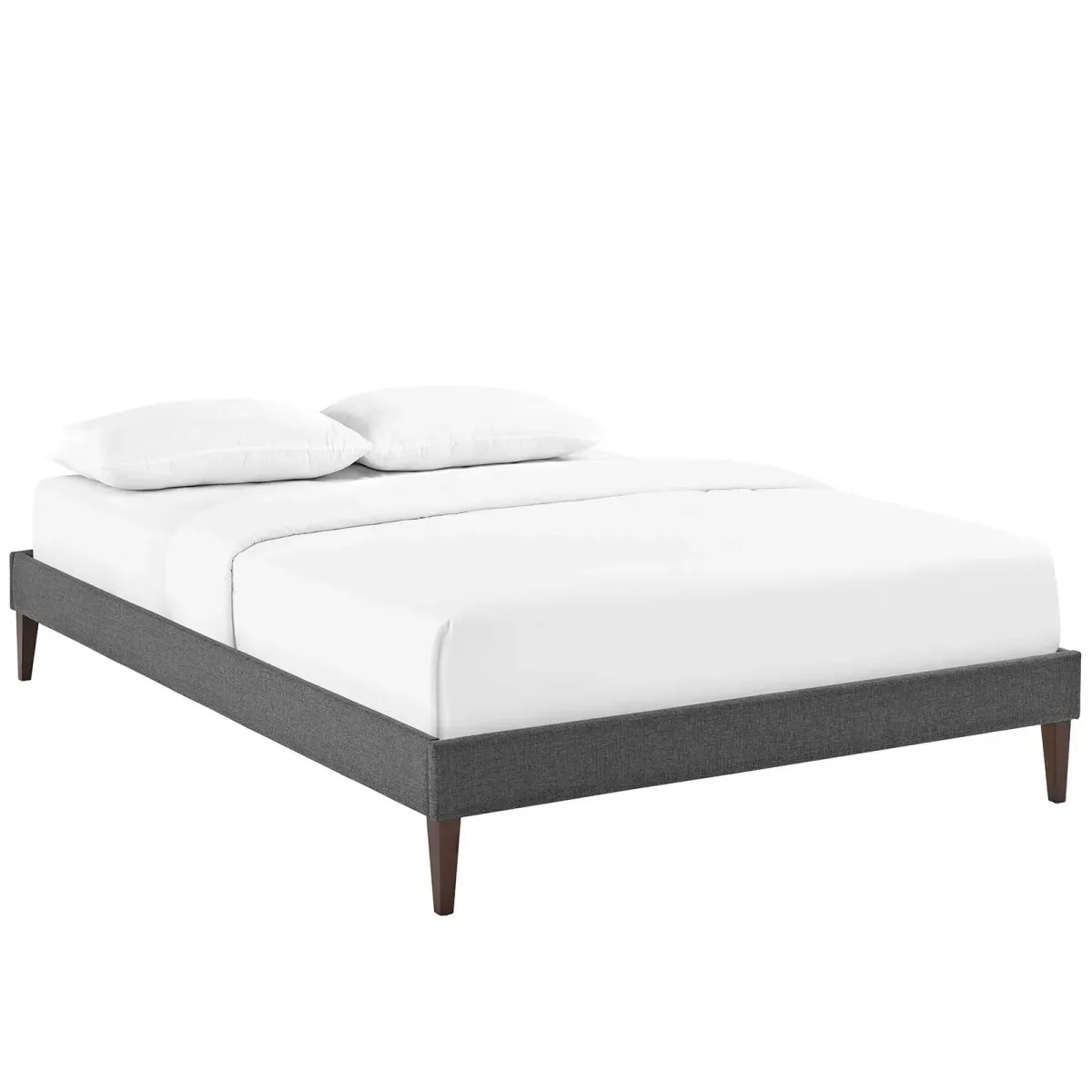 Modway - Tessie Queen Fabric Bed Frame with Squared Tapered Legs