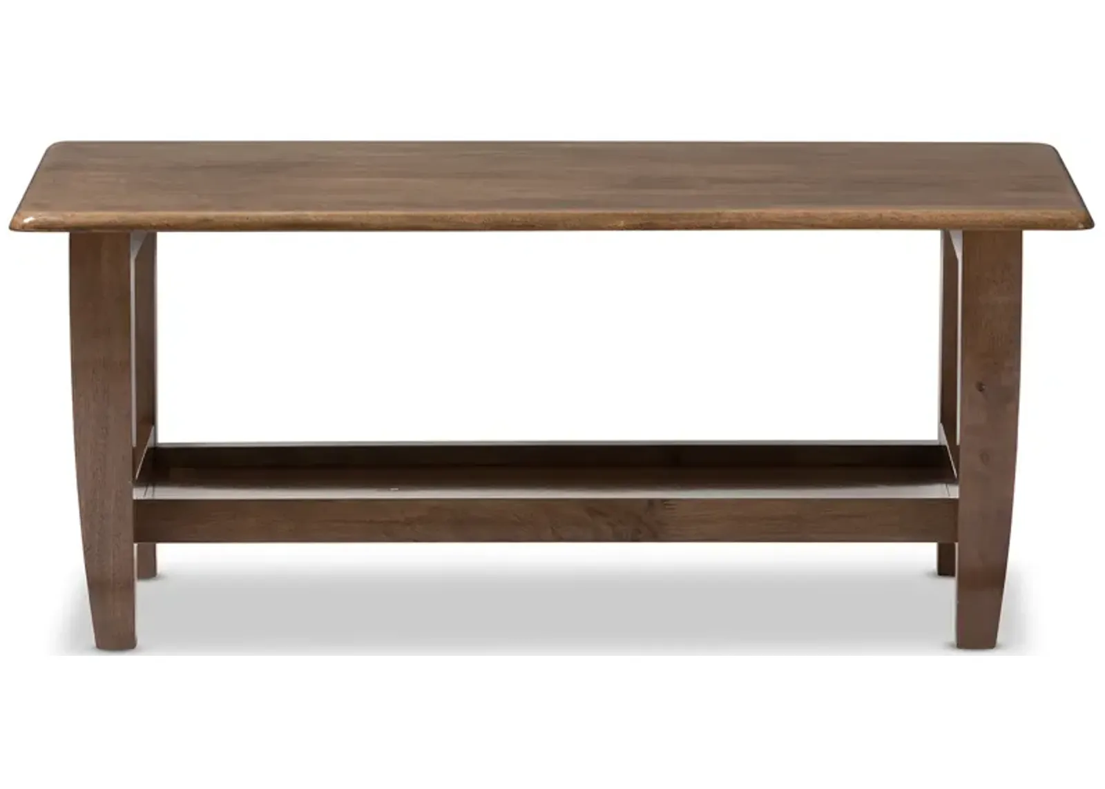 Baxton Studio Pierce Mid Century Modern Walnut Finished Brown Wood Coffee Table