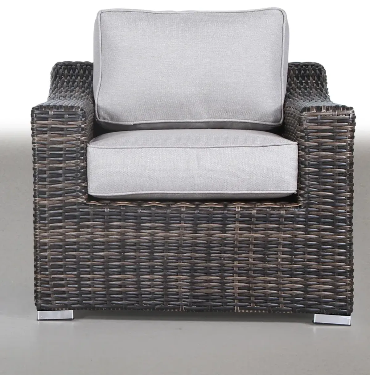 Living Source International Fully Assembled Patio Chair with Cushions New Espresso