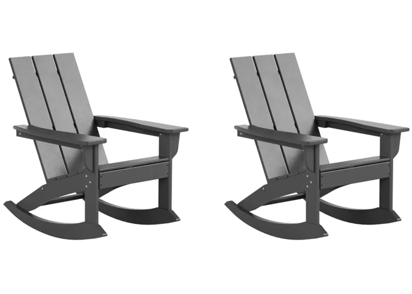 WestinTrends Modern Adirondack Outdoor Rocking Chair (Set of 2)