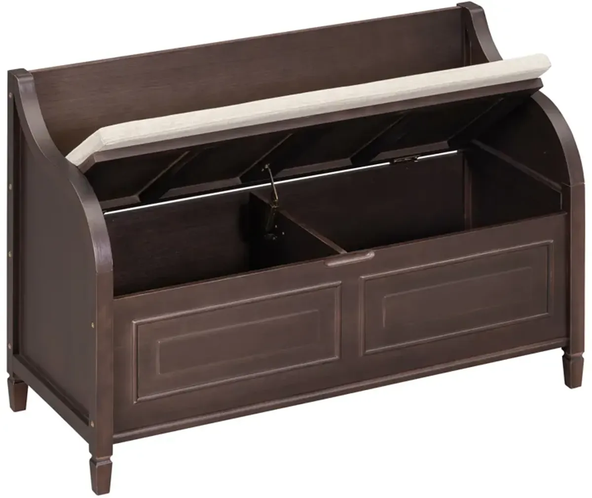 Merax Multifunctional Storage Bench with Safety Hinge