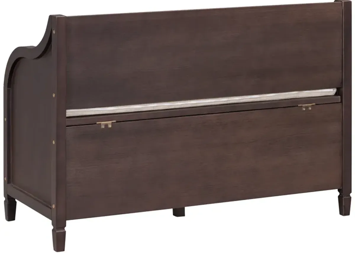 Merax Multifunctional Storage Bench with Safety Hinge