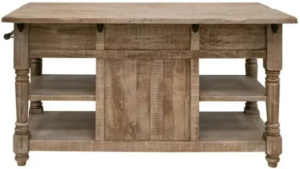 Crafters and Weavers Stonegate Kitchen Island - Natural