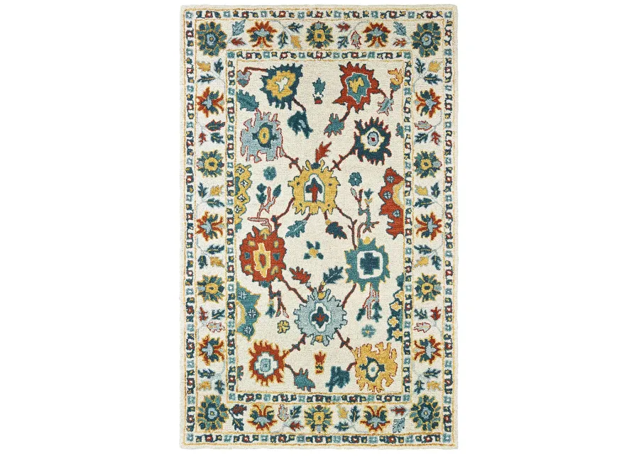 Zahra 8' x 10' Ivory Rug